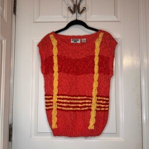 Cozy Red and Yellow Women's Sweater